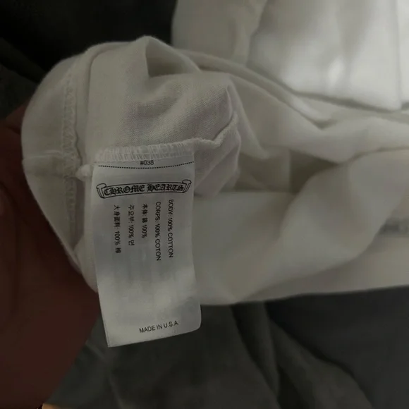 White chrome hearts long sleeves